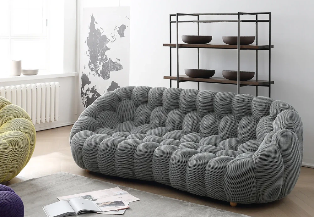 bubble 2 curved 3 4 seat sofa