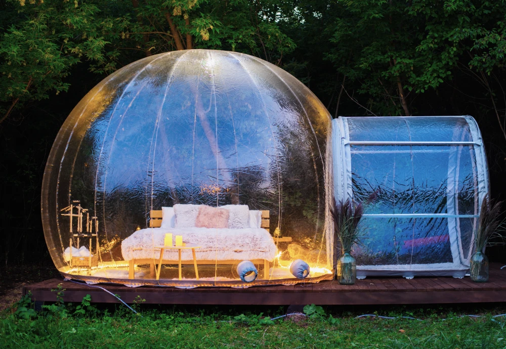 transparent igloo tent